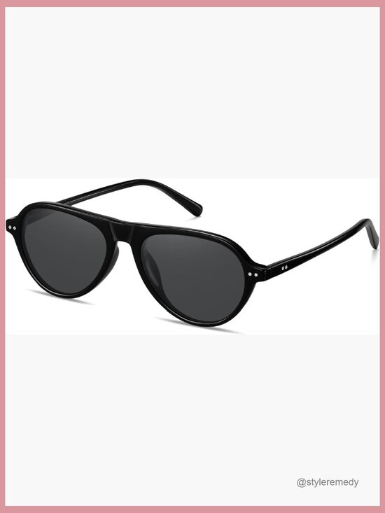 Retro Polarized Aviator Sunglasses, Vintage Pilot Large Shades main image 6